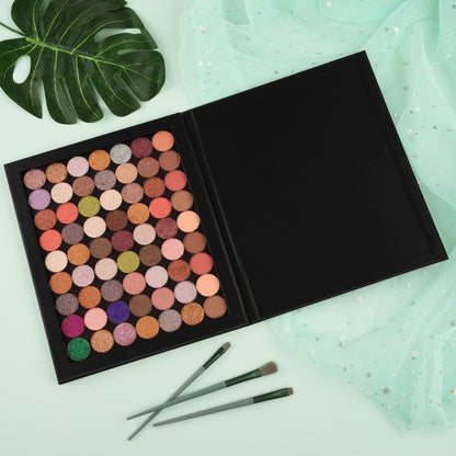 Allwon Extra Large Magnetic Palette - Empty Makeup Palette for Eyeshadow, Lipstick, Blush & Powder (Diamond Shape, Black)