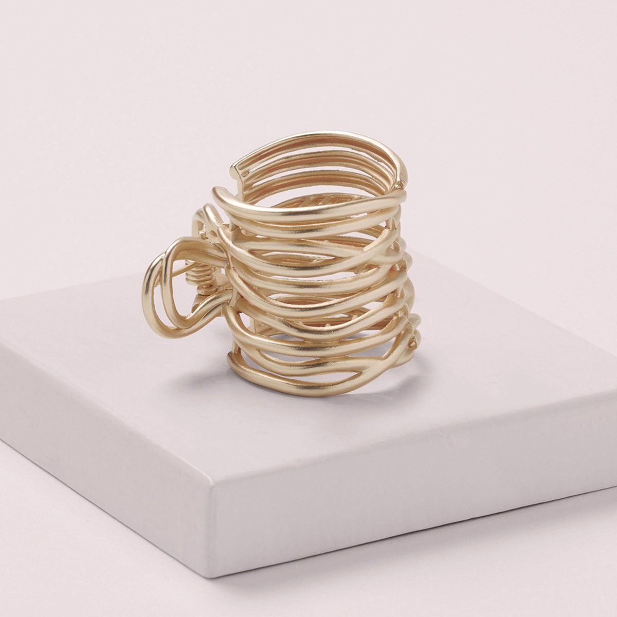 Gilded Wrap Ponytail Cuff Clip - Gold Metal Hair Accessory by The Hair Edit Avelisse