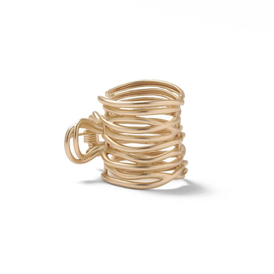 Gilded Wrap Ponytail Cuff Clip - Gold Metal Hair Accessory by The Hair Edit Avelisse