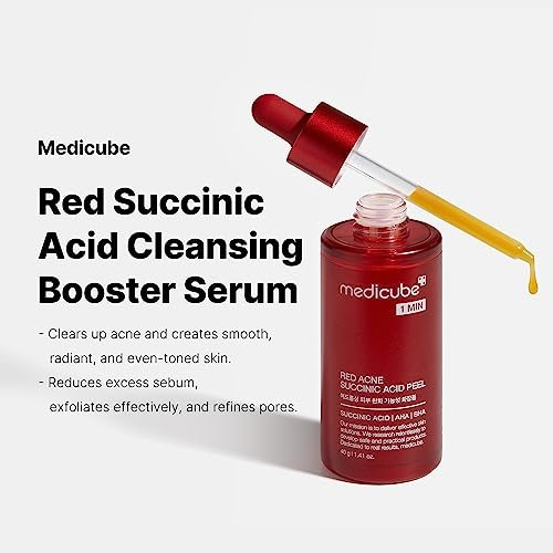 Medicube 21% Acid Wash-off Exfoliant – AHA + BHA + Succinic Acid Resurfacing Serum for Bumpy, Breakout-Prone Skin | Korean Skincare (1.41 fl oz) - görsel 3