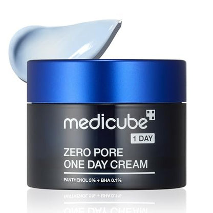 Medicube Zero Pore One-Day Cream - Pore Refining Moisturizer with Panthenol, Salicylic Acid & Niacinamide - 1.69 fl.oz Avelisse