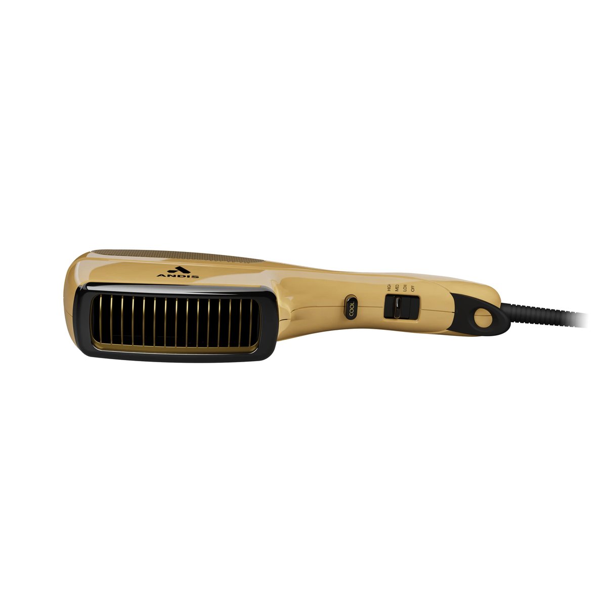 Andis 82125 1875-Watt Tourmaline Ceramic Ionic Styling Hair Dryer – Frizz-Free, Lightweight, No Heat Damage for Normal & Curly Hair (Gold) Avelisse