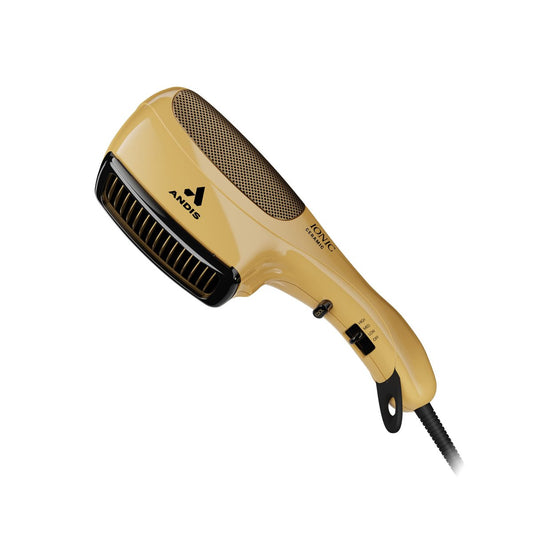 Andis 82125 1875-Watt Tourmaline Ceramic Ionic Styling Hair Dryer – Frizz-Free, Lightweight, No Heat Damage for Normal & Curly Hair (Gold) Avelisse