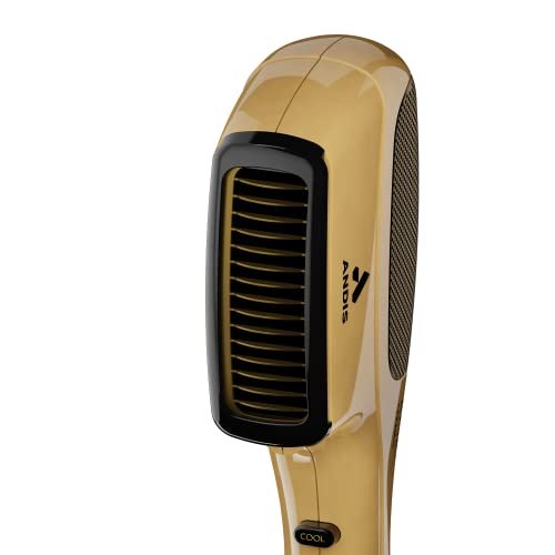 Andis 82125 1875-Watt Tourmaline Ceramic Ionic Styling Hair Dryer – Frizz-Free, Lightweight, No Heat Damage for Normal & Curly Hair (Gold) Avelisse