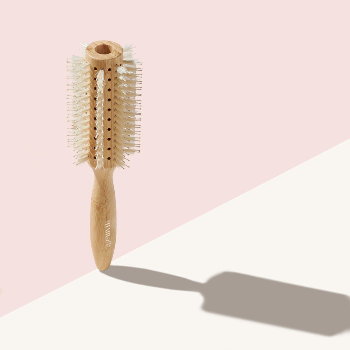 The Hair Edit Sleek Goddess Boar Bristle Bamboo Round Brush – Vented Blowdry Brush for Smooth Shine & Flyaway Control, Lightweight Eco-Friendly Hairbrush for Women Avelisse