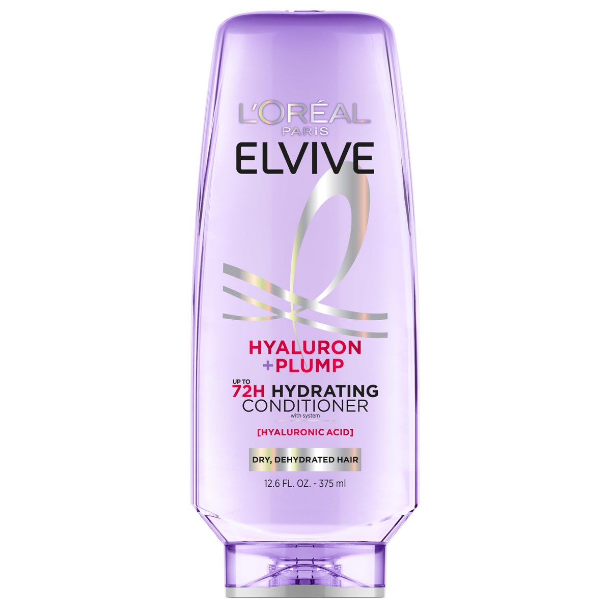 L'Oreal Paris Elvive Hyaluron Plump Hydrating Conditioner with Hyaluronic Acid, 12.6 Fl Oz - For Dehydrated, Dry Hair - görsel 1