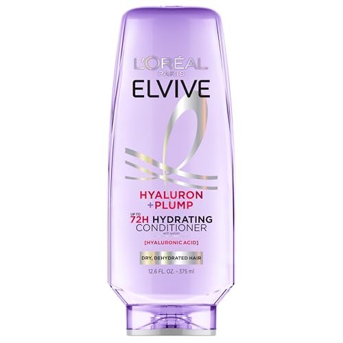 L'Oreal Paris Elvive Hyaluron Plump Hydrating Conditioner with Hyaluronic Acid, 12.6 Fl Oz - For Dehydrated, Dry Hair - görsel 2