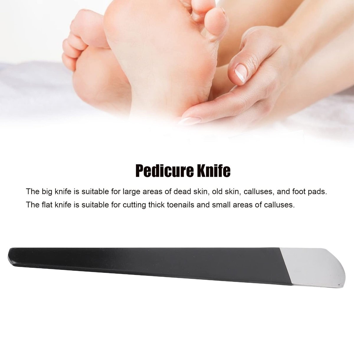 Professional Pedicure Scraping Knife – Stainless Steel Callus Remover for Cracked Heels & Hard Skin Avelisse