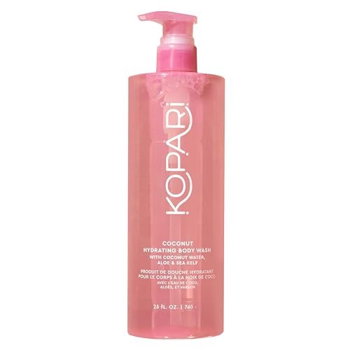 Kopari Jumbo Coconut Hydrating Body Wash - 25 oz with Organic Coconut Water, Sea Kelp & Aloe Vera Avelisse
