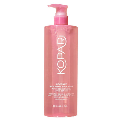 Kopari Jumbo Coconut Hydrating Body Wash - 25 oz with Organic Coconut Water, Sea Kelp & Aloe Vera Avelisse