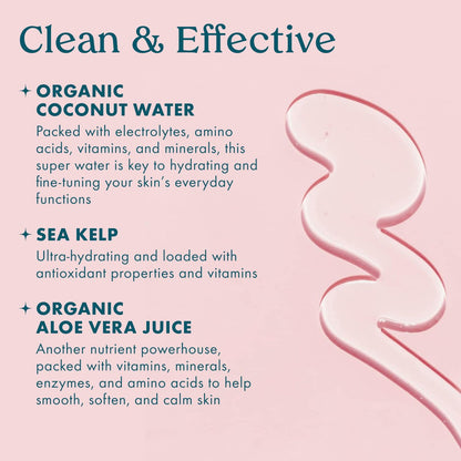 Kopari Jumbo Coconut Hydrating Body Wash - 25 oz with Organic Coconut Water, Sea Kelp & Aloe Vera Avelisse