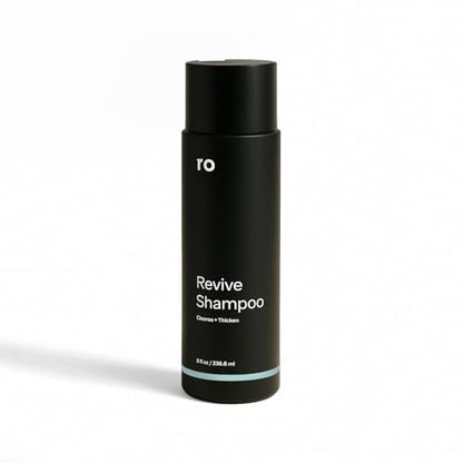 Ro Men's Revive Shampoo – Exfoliating & Clarifying Peppermint Shampoo for Thicker-Looking Hair with Saw Palmetto, Pumpkin Seed Oil, Caffeine – Sulfate-Free, 8 fl oz Avelisse