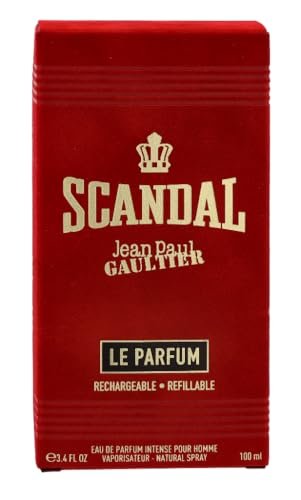 Jean Paul Gaultier Scandal Le Eau de Parfum Intense Refillable Spray for Men, 3.4 oz Avelisse