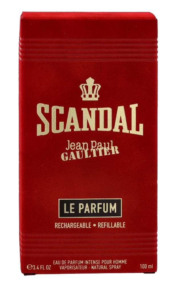 Jean Paul Gaultier Scandal Le Eau de Parfum Intense Refillable Spray for Men, 3.4 oz Avelisse
