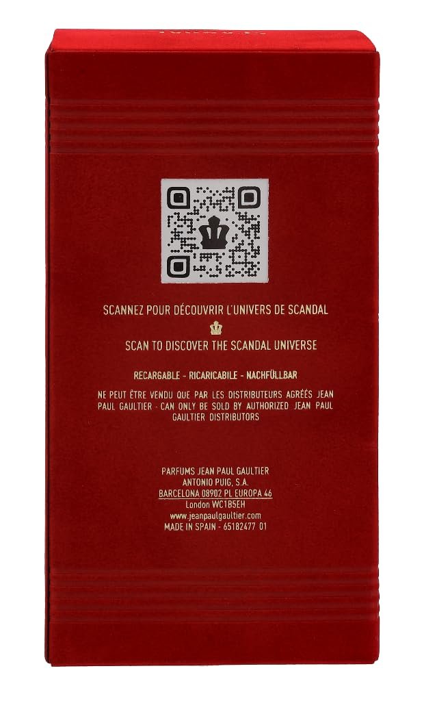 Jean Paul Gaultier Scandal Le Eau de Parfum Intense Refillable Spray for Men, 3.4 oz Avelisse