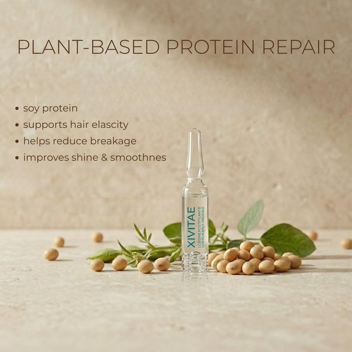XIVITAE Vegetal Placenta Hair Treatment Lotion in Ampoules - Protein Hair Treatment for Strengthening & Moisturizing, Lightweight Leave-In Recovery Complex, 10 x 10 ml - görsel 3