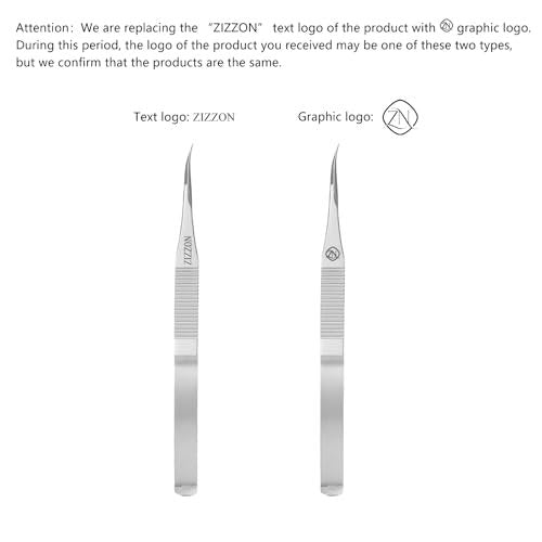 ZIZZON Cuticle Scissors – Extra Fine Curved Professional Grooming Kit for Eyebrow, Eyelash, Nail & Dry Skin (Stainless Steel, Silver) Avelisse