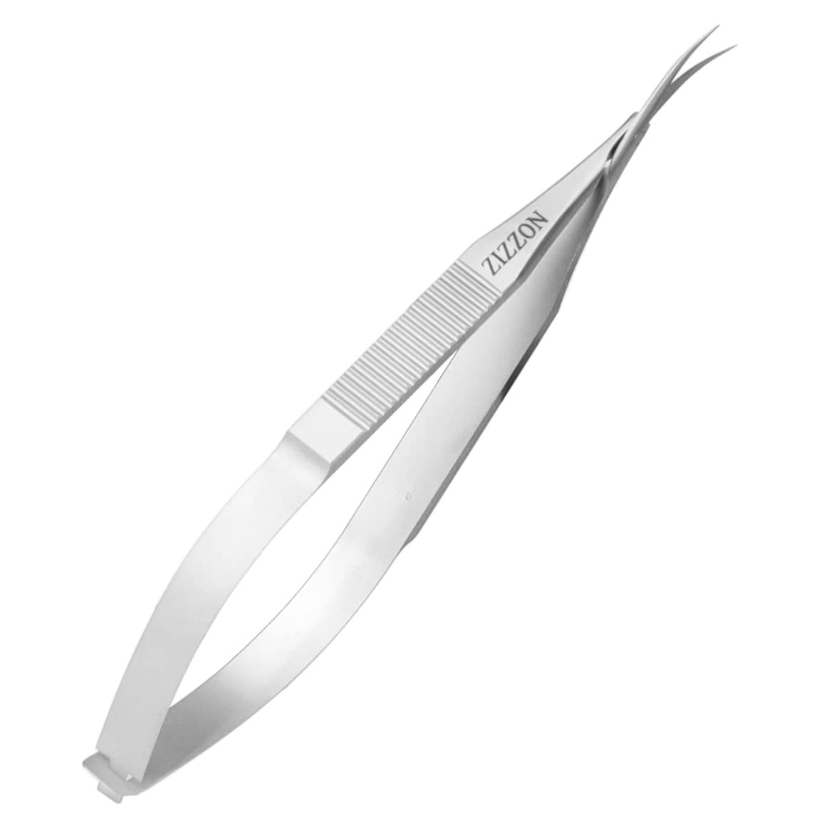 ZIZZON Cuticle Scissors – Extra Fine Curved Professional Grooming Kit for Eyebrow, Eyelash, Nail & Dry Skin (Stainless Steel, Silver) Avelisse