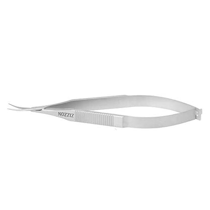 ZIZZON Cuticle Scissors – Extra Fine Curved Professional Grooming Kit for Eyebrow, Eyelash, Nail & Dry Skin (Stainless Steel, Silver) Avelisse