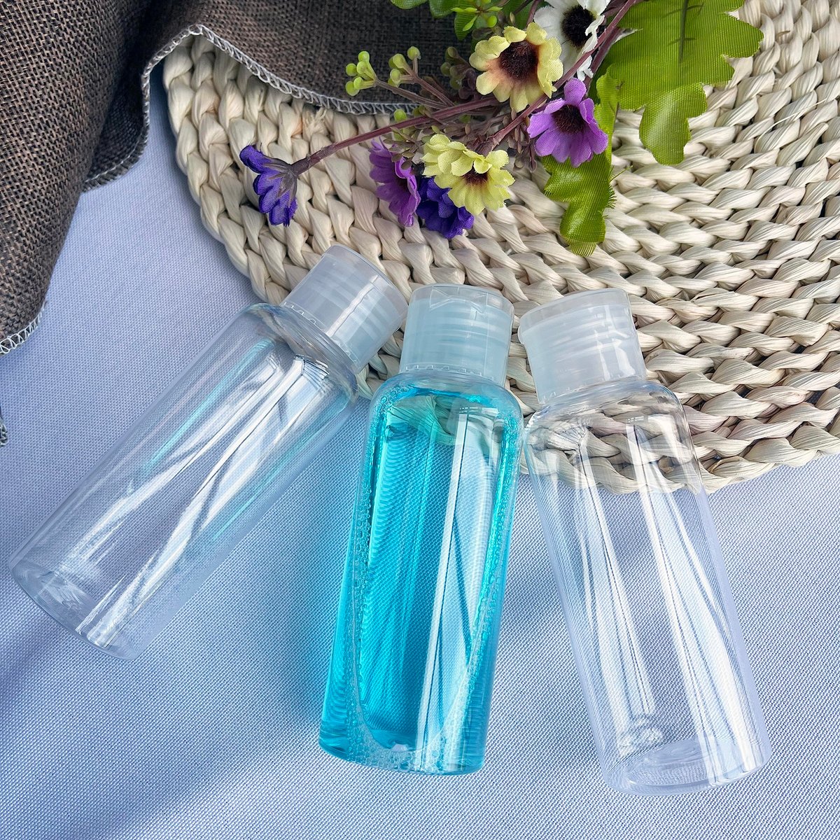 DNSEN 5 Pack 3.4oz Empty Plastic Travel Bottles for Toiletries - TSA Approved Leak Proof Squeezable Travel Size Containers - görsel 15