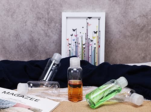 DNSEN 5 Pack 3.4oz Empty Plastic Travel Bottles for Toiletries - TSA Approved Leak Proof Squeezable Travel Size Containers - görsel 12