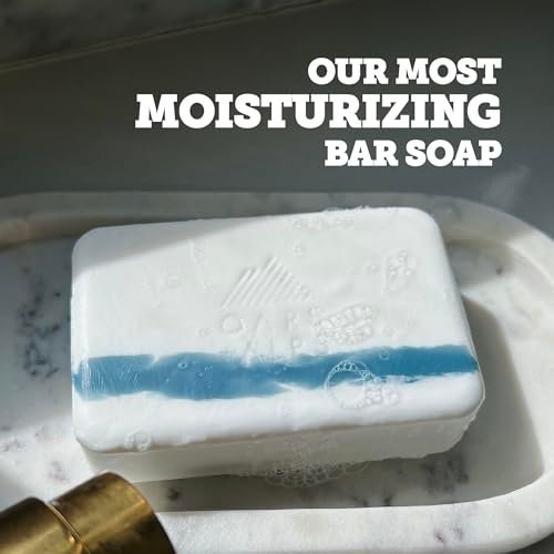 Oars + Alps Exfoliating & Moisturizing Bar Soap for Men - Deep Cleaning with Shea Butter & Coconut Oil, All Skin Types, 6 oz - görsel 3