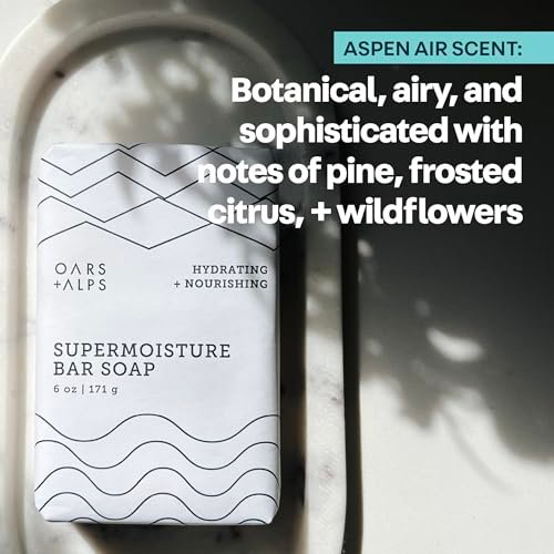 Oars + Alps Exfoliating & Moisturizing Bar Soap for Men - Deep Cleaning with Shea Butter & Coconut Oil, All Skin Types, 6 oz - görsel 9