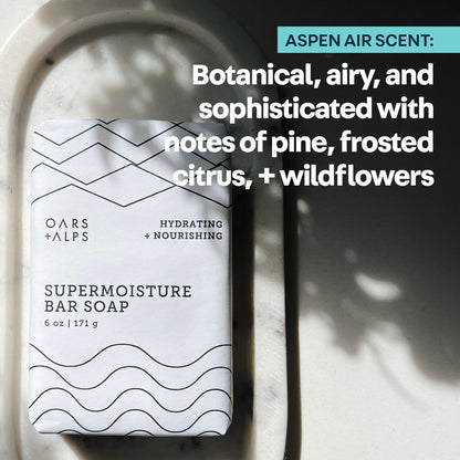 Oars + Alps Exfoliating & Moisturizing Bar Soap for Men - Deep Cleaning with Shea Butter & Coconut Oil, All Skin Types, 6 oz
