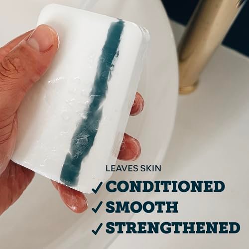 Oars + Alps Exfoliating & Moisturizing Bar Soap for Men - Deep Cleaning with Shea Butter & Coconut Oil, All Skin Types, 6 oz - görsel 7