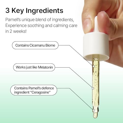 Parnell Cicamanu 92 Serum – Overnight Recovery & Deep Hydration with Melatonin, Centella Asiatica & Ceramide for Hyperpigmentation, 1.01 Fl Oz (30ml) Korean Skin Care Avelisse