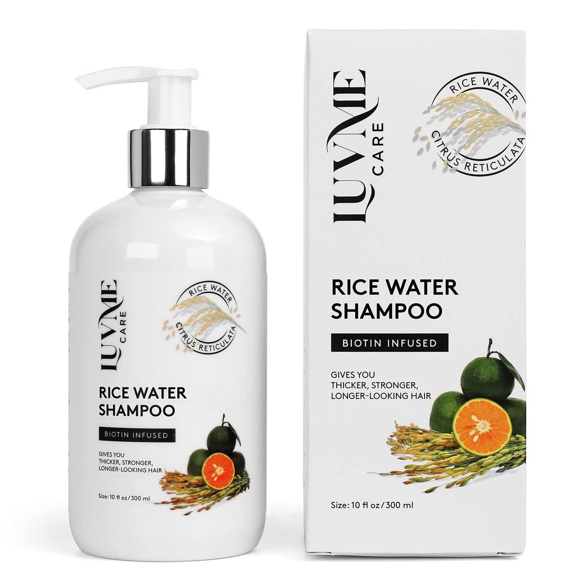 Rice Water Hair Thickening Shampoo with Biotin - Strengthening and Volumizing Shampoo for Thinning Hair, All Hair Types, Men and Women 10 Fl Oz Avelisse
