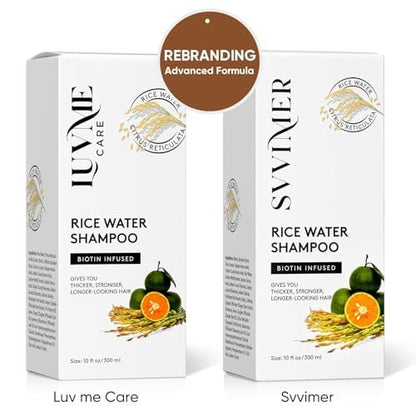 Rice Water Hair Thickening Shampoo with Biotin - Strengthening and Volumizing Shampoo for Thinning Hair, All Hair Types, Men and Women 10 Fl Oz Avelisse