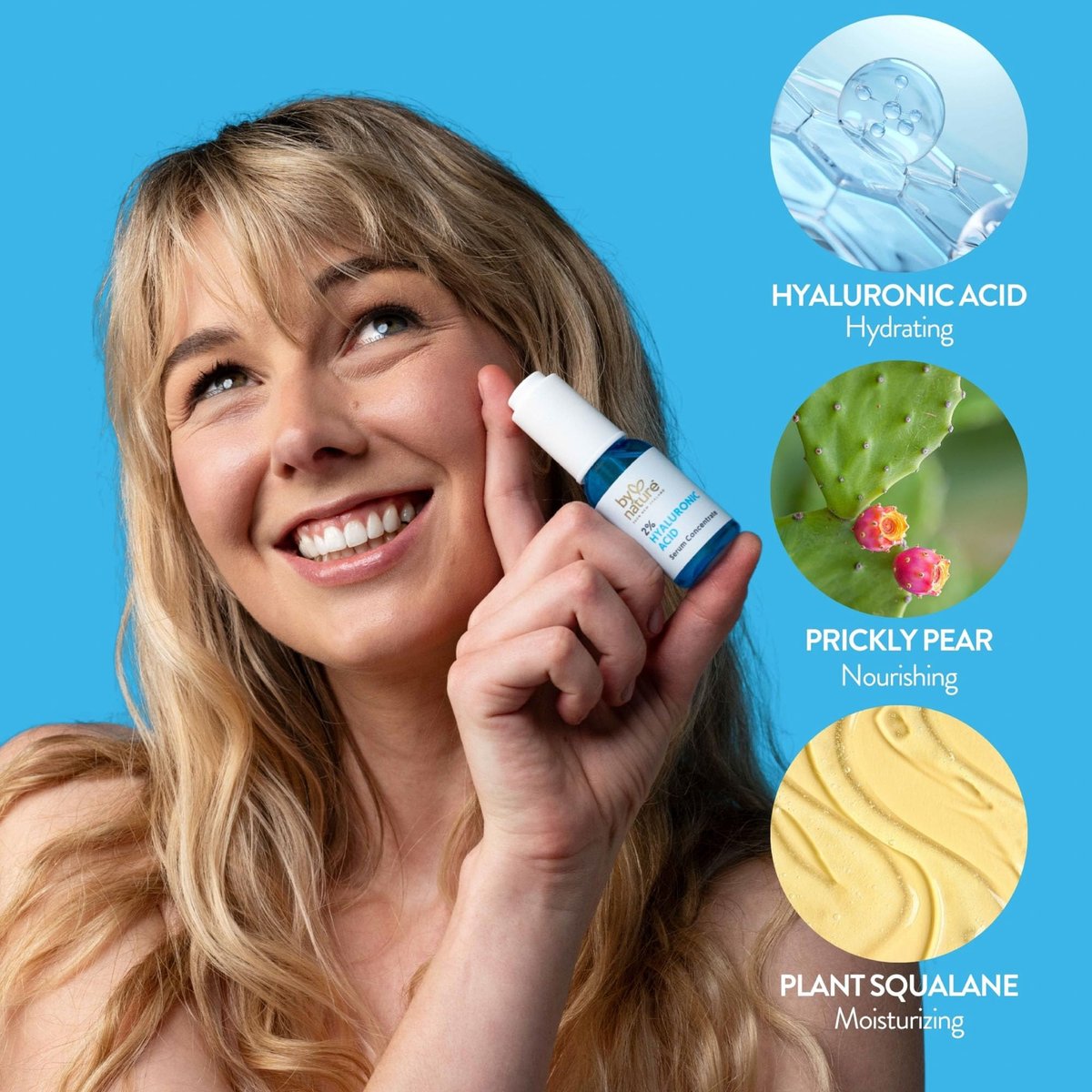 By Nature 2% Hyaluronic Acid Serum for Face & Neck – Deep Hydration Serum for Dry, Oily & Sensitive Skin – Lightweight Facial Serum, 1 fl oz Avelisse