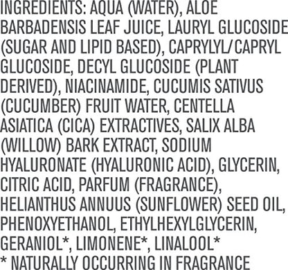 By Nature Foaming Cleanser with Hyaluronic Acid + Cica - Hydrating Face Cleanser For Bright and Fresh Skin - 5 fl.oz