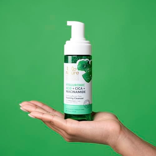 By Nature Foaming Cleanser with Hyaluronic Acid + Cica - Hydrating Face Cleanser For Bright and Fresh Skin - 5 fl.oz - görsel 10