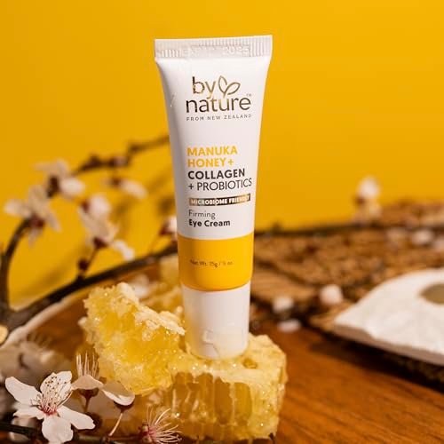 By Nature Eye Cream - Manuka Honey, Collagen, and Probiotics - Hydrating Under Eye Cream for Dark Circles - Skincare from New Zealand - .5oz - görsel 5