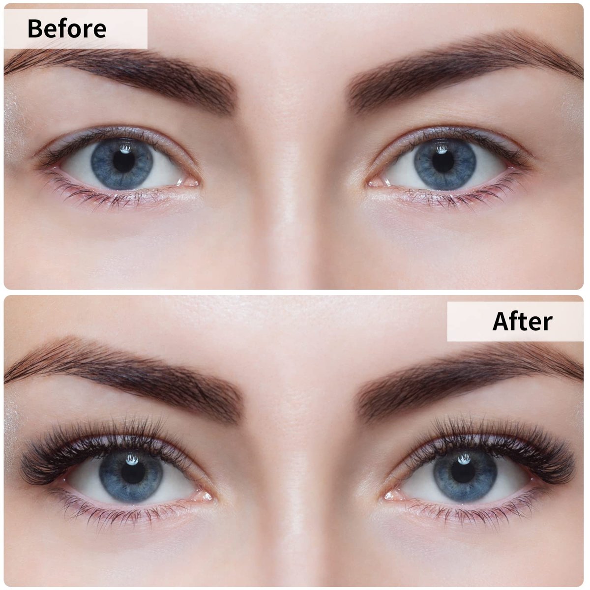 3D Natural Magnetic Eyelashes with Eyeliner Kit – 12 Pairs Reusable No-Glue False Lashes for a Natural Look - görsel 3