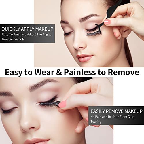 3D Natural Magnetic Eyelashes with Eyeliner Kit – 12 Pairs Reusable No-Glue False Lashes for a Natural Look - görsel 10