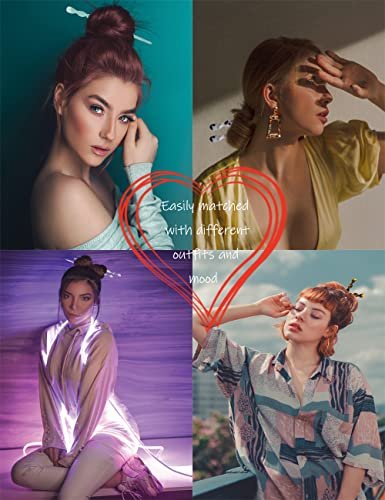 12 Acetate Hair Sticks – Tortoise Shell & Leopard Pattern Hairpins for Buns, Chinese Hair Styling Accessories for Women & Girls (12 Unique Styles) - görsel 12