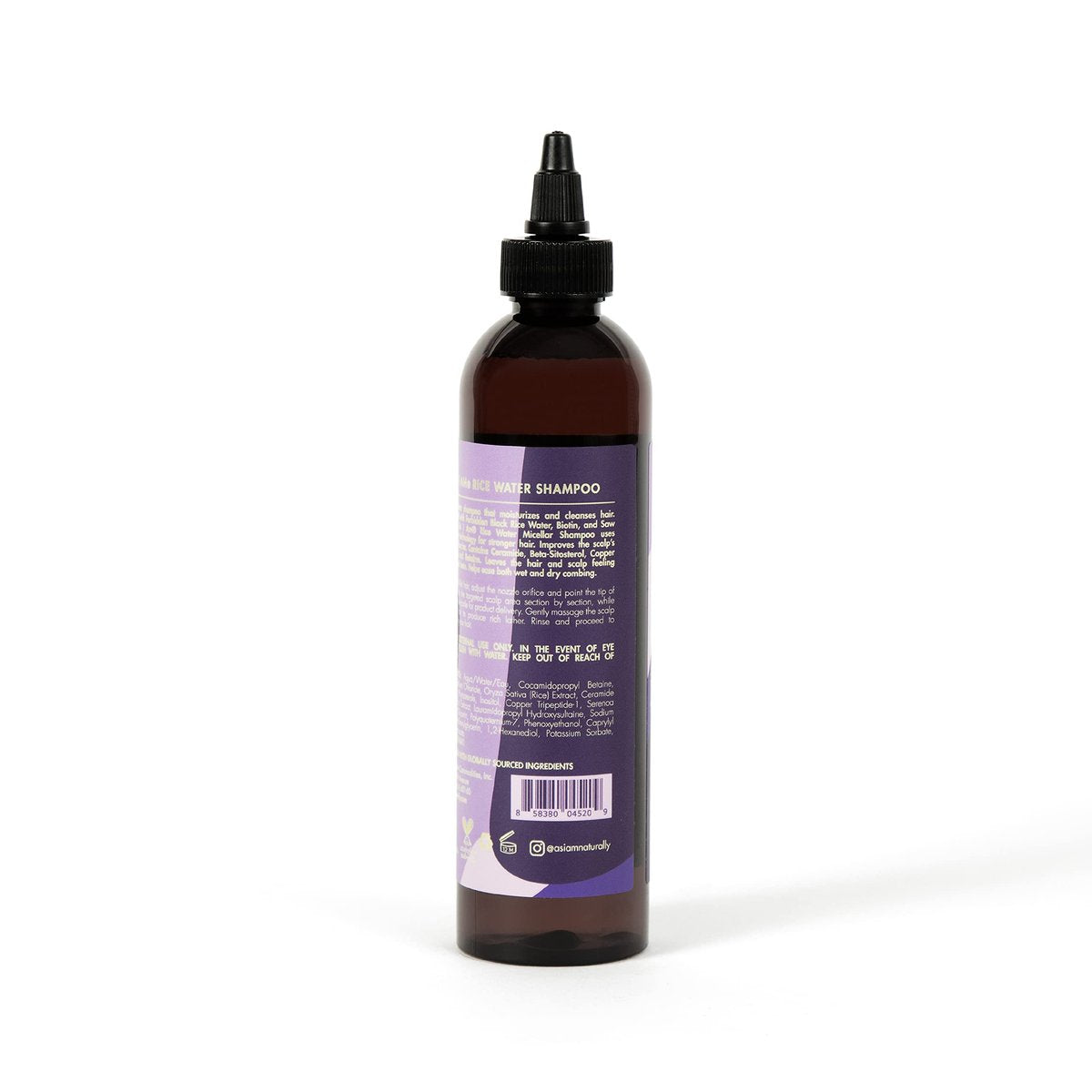 As I Am Rice Water Shampoo 8 oz - Gentle Cleanser with Black Rice, Saw Palmetto, Biotin - Moisturizing, Sulfate Free, Paraben Free - For All Hair Types - görsel 7