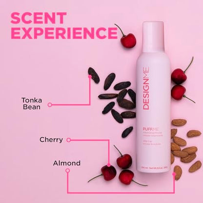 Design.Me PUFF.ME Hair Volumizing Mousse – Lightweight & Flexible Hold for Curls, Waves, or Straight Hair, Paraben & Sulfate-Free, with Vitamin B5 & E, 250mL Avelisse