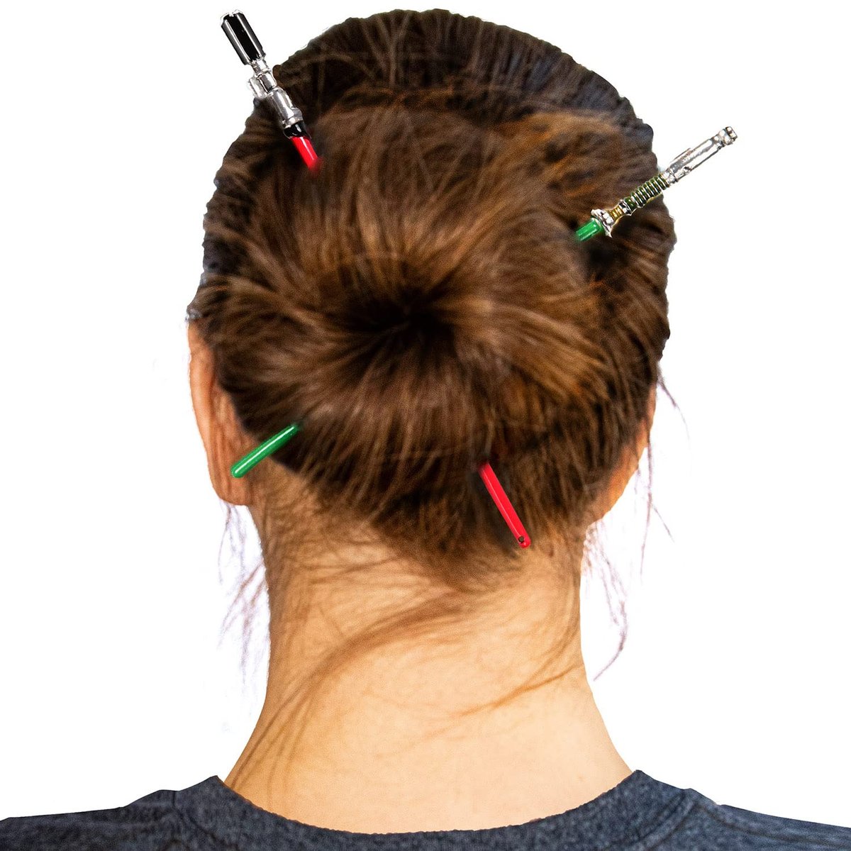 Star Wars Luke Skywalker and Darth Vader Lightsaber Hair Pins – Metal Hair Sticks Avelisse