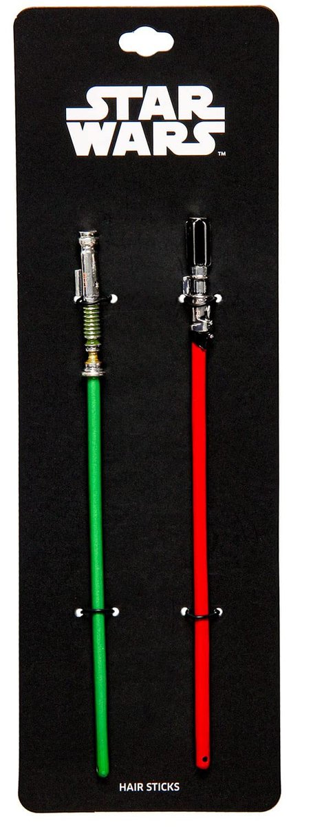 Star Wars Luke Skywalker and Darth Vader Lightsaber Hair Pins – Metal Hair Sticks Avelisse