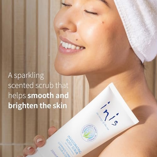 Inis the Energy of the Sea Scented Body Scrub - Exfoliating Body Scrub with Pumice and Seaweed for Soft, Smooth, Moisturized Skin - 7oz Avelisse