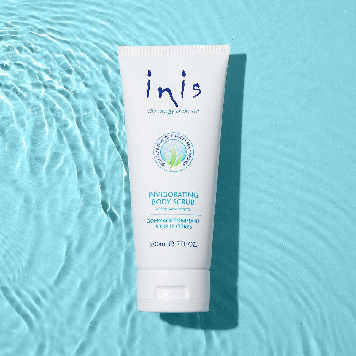 Inis the Energy of the Sea Scented Body Scrub - Exfoliating Body Scrub with Pumice and Seaweed for Soft, Smooth, Moisturized Skin - 7oz Avelisse
