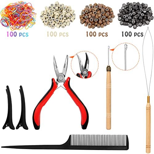 Hair Tinsel Kit – 48 Inch, 14 Colors, 3500 Strands – Heat Resistant Fairy Hair Tinsel with Tools for Women - görsel 4
