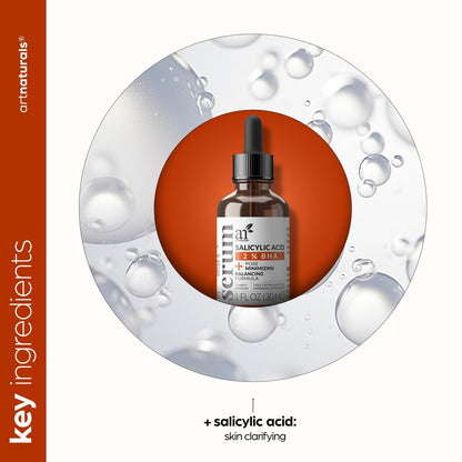 Artnaturals Salicylic Acid Serum – 2% BHA Acne Treatment & Pore Reducer, 1 oz Avelisse