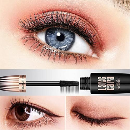 My Amazing Lashes 4D Silk Fiber Lash Mascara - Black, Volume & Length, Waterproof, Smudge Proof, Natural, Long Lasting