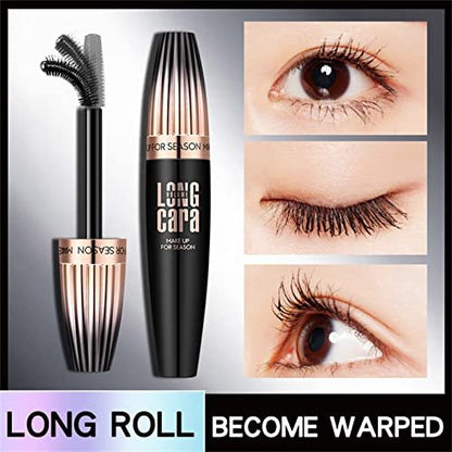 My Amazing Lashes 4D Silk Fiber Lash Mascara - Black, Volume & Length, Waterproof, Smudge Proof, Natural, Long Lasting