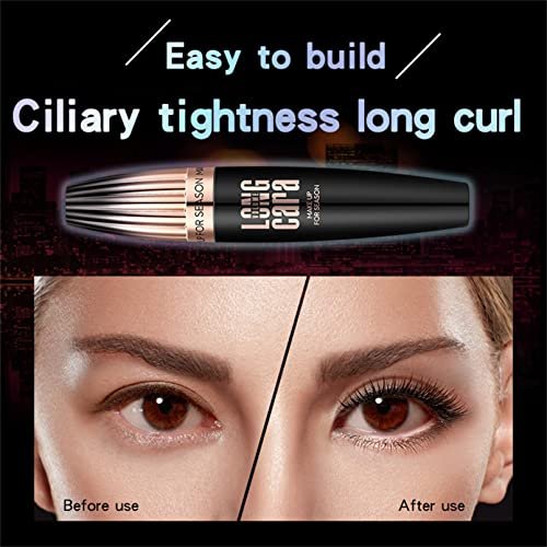My Amazing Lashes 4D Silk Fiber Lash Mascara - Black, Volume & Length, Waterproof, Smudge Proof, Natural, Long Lasting - görsel 9